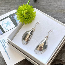Load image into Gallery viewer, EARRINGS . mussel shells . dangle . large