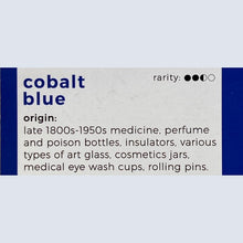 Load image into Gallery viewer, a . PENDANT . sea glass & initial pebble charm . cobalt blue