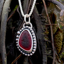Load image into Gallery viewer, PENDANT . crimson red . rare