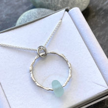 Load image into Gallery viewer, a. HOOP PENDANT . seafoam