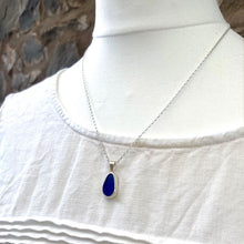 Load image into Gallery viewer, a . PENDANT . mermaids tear . cobalt blue