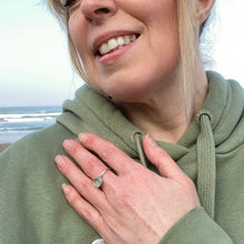 Load image into Gallery viewer, a. RING . classic seafoam . size N and O 1/2