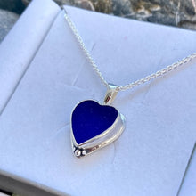 Load image into Gallery viewer, a. PENDANT . heart . cobalt blue