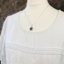 Load image into Gallery viewer, a. PENDANT . Drop in the Ocean . blue & white pottery