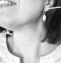 Load image into Gallery viewer, EARRINGS . mussel shells . dangle . large