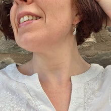 Load image into Gallery viewer, EARRINGS . mussel shell . dangle