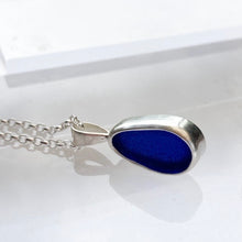 Load image into Gallery viewer, a . PENDANT . mermaids tear . cobalt blue
