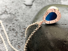 Load image into Gallery viewer, a. PENDANT . Seaham sea glass . blue multi
