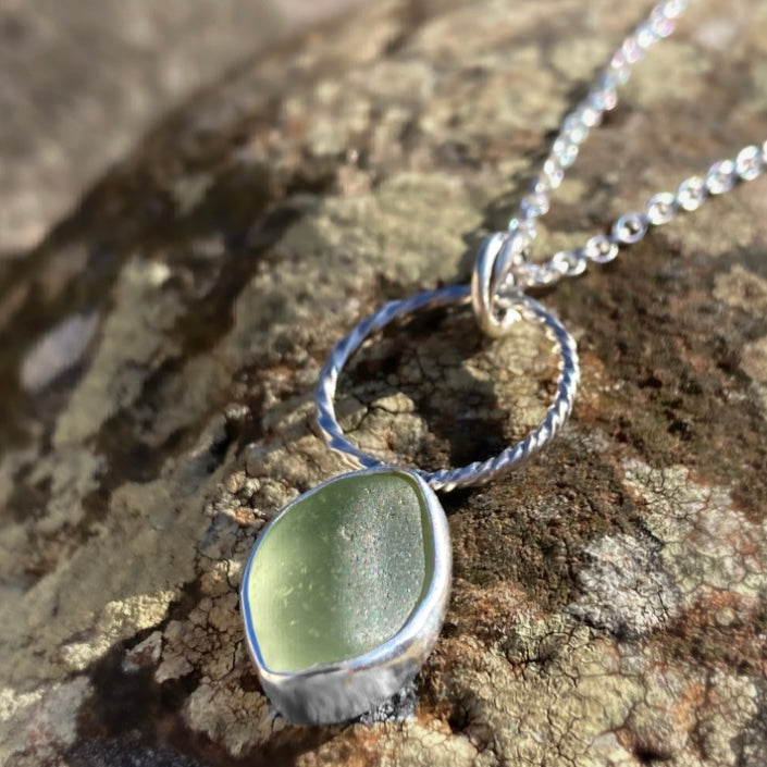 a. PENDANT . seafoam green