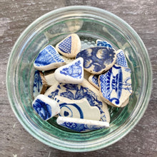 Load image into Gallery viewer, a. PENDANT . Drop in the Ocean . blue &amp; white pottery
