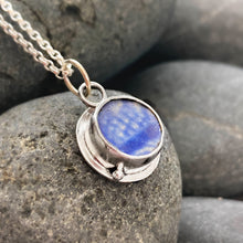 Load image into Gallery viewer, a. PENDANT . Drop in the Ocean . blue &amp; white pottery
