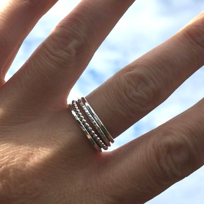 RINGS . stacking rings set