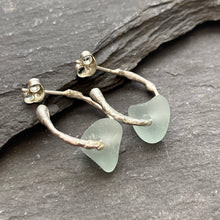 Load image into Gallery viewer, a. HOOP EARRINGS . seafoam
