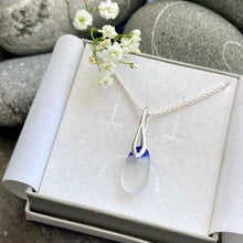 Load image into Gallery viewer, PENDANT . wave . Seaham . blue splash
