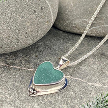 Load image into Gallery viewer, a. PENDANT . heart . teal
