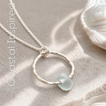 Load image into Gallery viewer, a. HOOP PENDANT . seafoam

