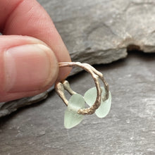 Load image into Gallery viewer, a. HOOP EARRINGS . seafoam
