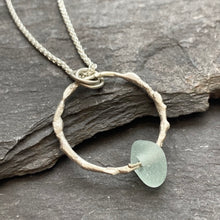 Load image into Gallery viewer, a. HOOP PENDANT . seafoam
