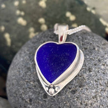 Load image into Gallery viewer, a. PENDANT . heart . cobalt blue
