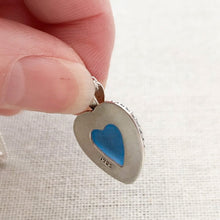 Load image into Gallery viewer, PENDANT . heart . cornflower blue
