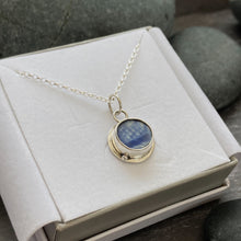 Load image into Gallery viewer, a. PENDANT . Drop in the Ocean . blue &amp; white pottery
