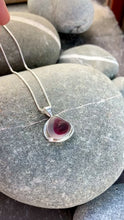 Load and play video in Gallery viewer, PENDANT . Seaham sea glass . Deep pink
